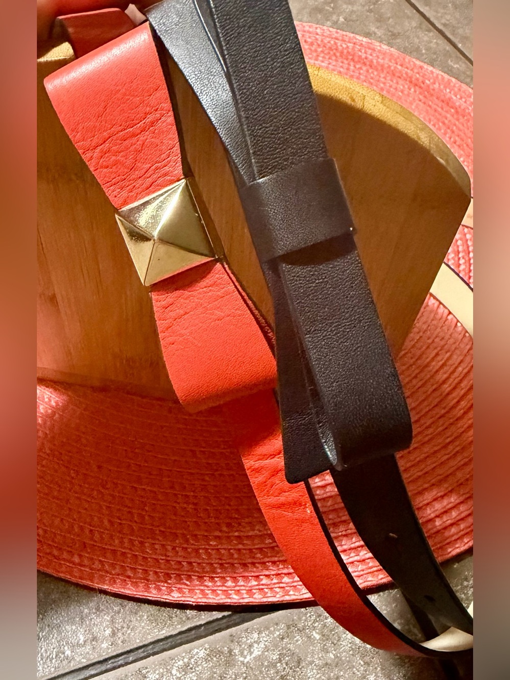 Kate Spade Set of 2 Skinny Bow Belts Size M